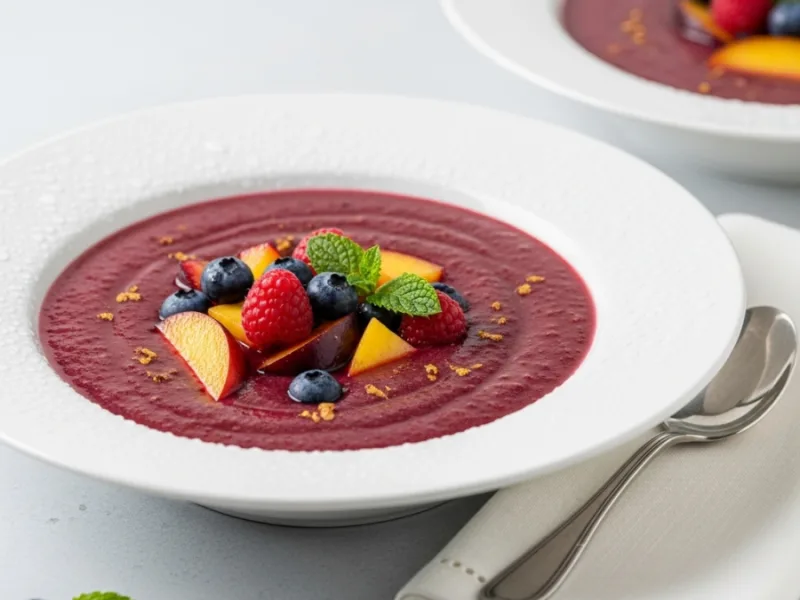 Refreshing European Fruit Soup