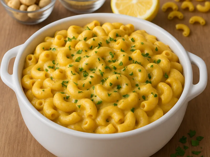 Vegan Mac and Cheese with Cashew Sauce
