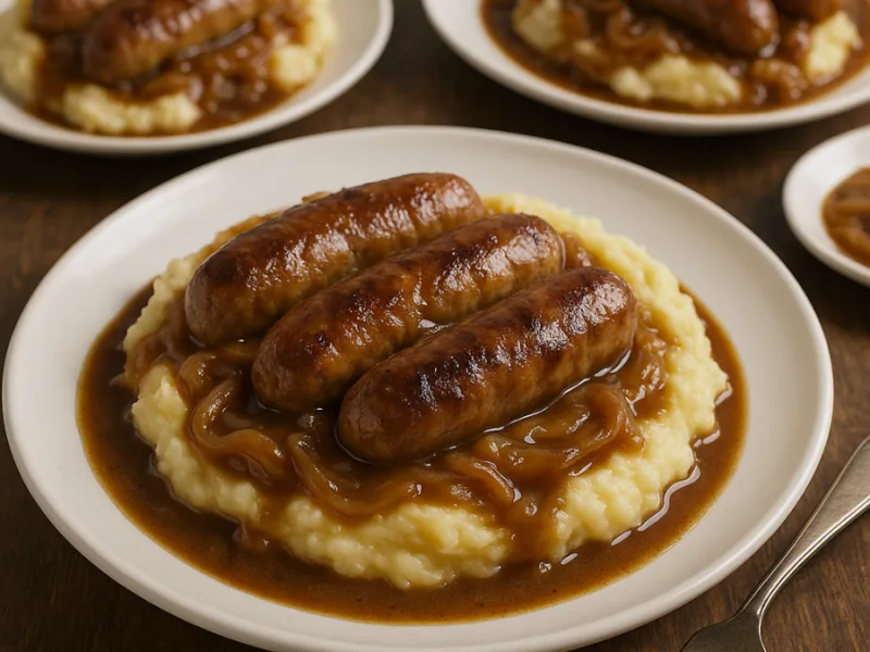 Bangers and Mash Oppskrift