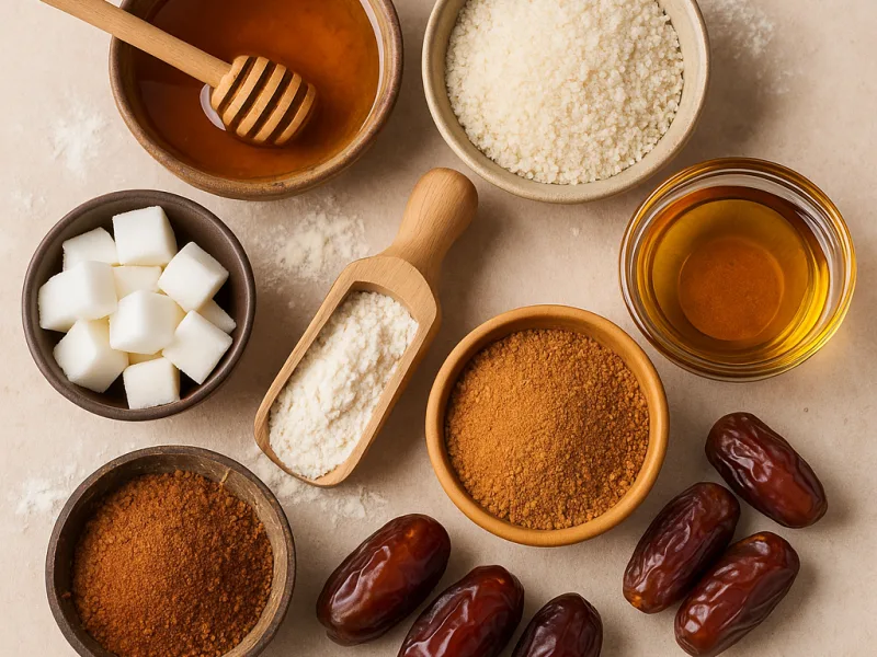 Alternatives au sucre pour pâtisserie