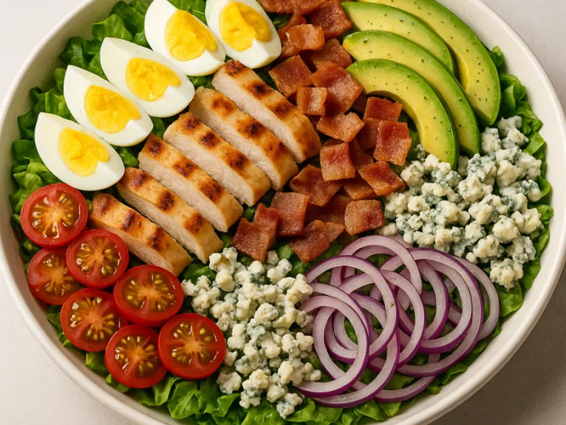 Salade Cobb au Poulet et Avocat Facile