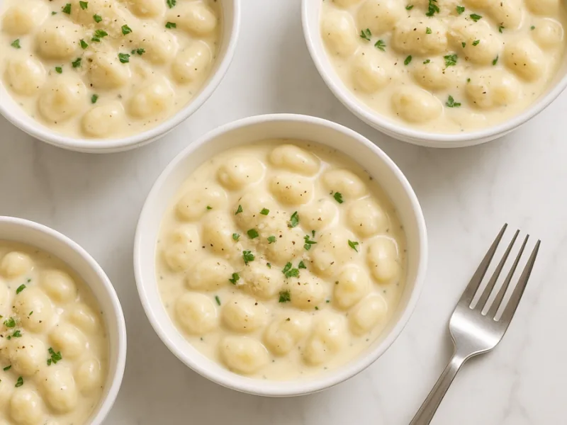 Cremige Gnocchi mit Knoblauch‑Parmesan‑Sauce