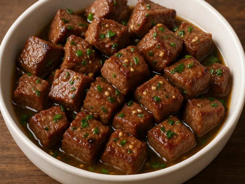 Knoblauchbutter Steak Bites