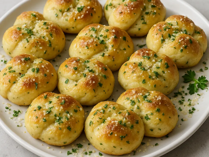 Knoblauchbrötchen mit Parmesan und Kräutern selber backen