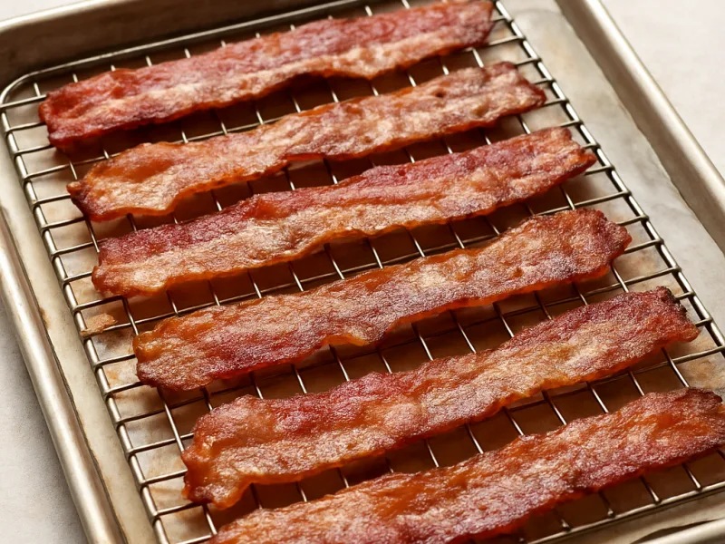 Comment cuire le bacon au four