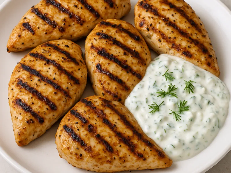 Mediterranean Grilled Chicken with Tzatziki Sauce