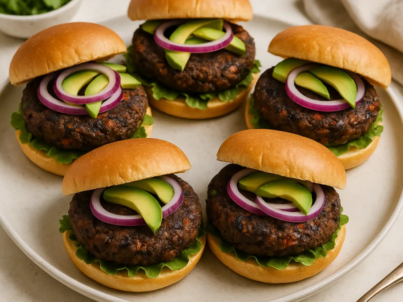 Geräucherte Black‑Bean-Burger