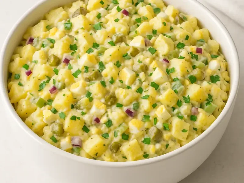 Salade de pommes de terre crémeuse – simple & rapide