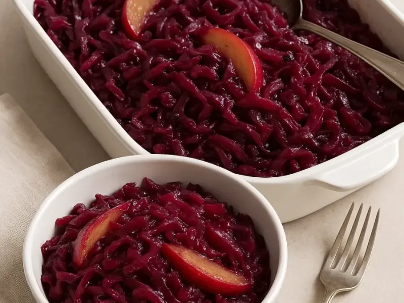 Chou Rouge Braisé aux Pommes Recette Facile