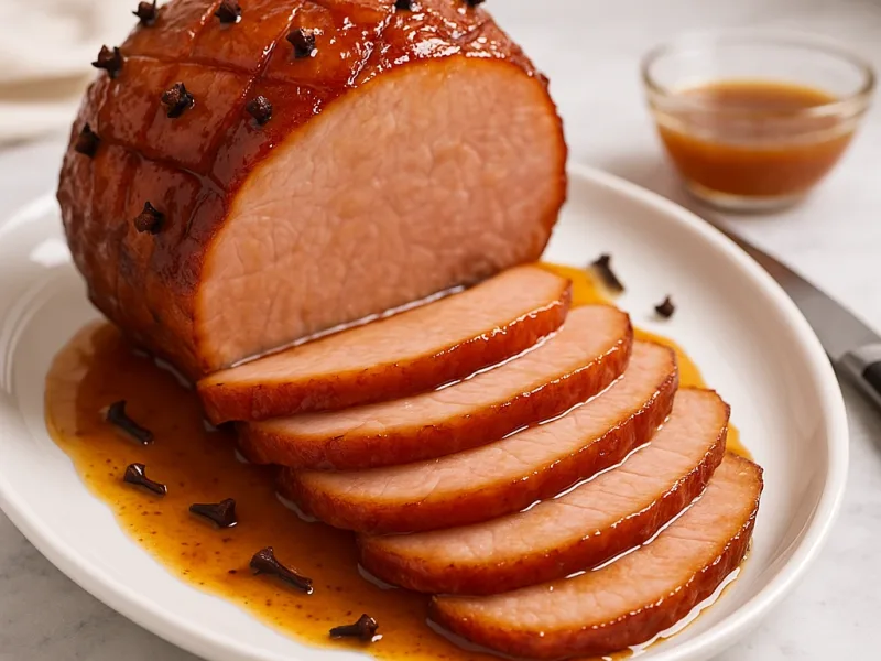 Jamón navideño con clavo de olor – glaseado fácil