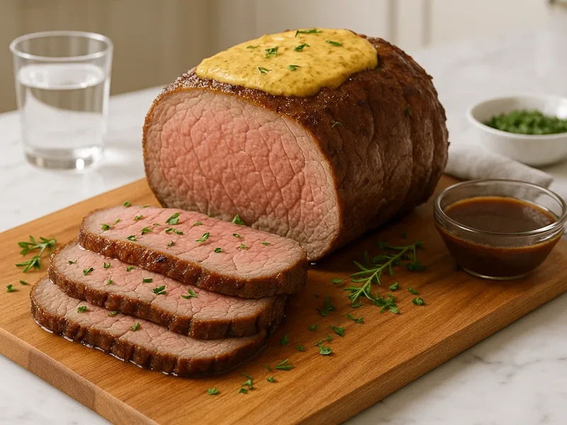 Rôti de bœuf de Noël au four facile