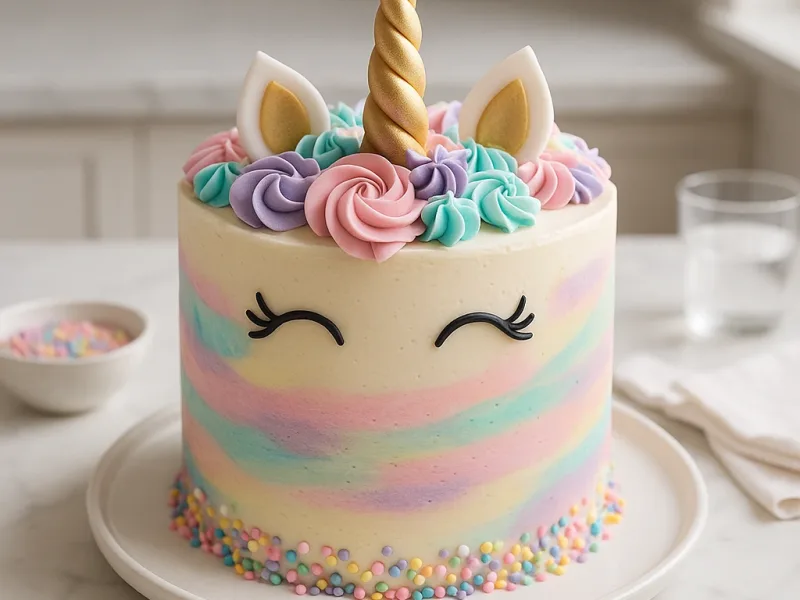 Torta samorog za rojstni dan, ki jo otroci obožujejo