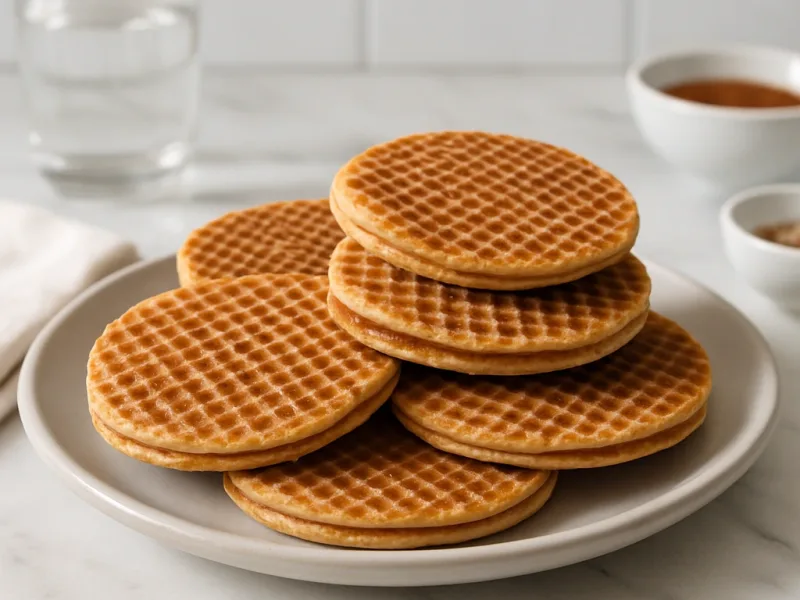 Stroopwafeln selber machen – Rezept Karamellwaffeln